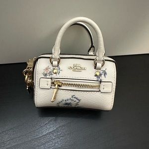 COACH Mini Gallery Tote Bag Charm